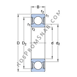 Купить Подшипник W 61900-2RZ SKF от официального производителя