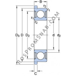 Купить Подшипник W 628/8 R-2RZ SKF от официального производителя