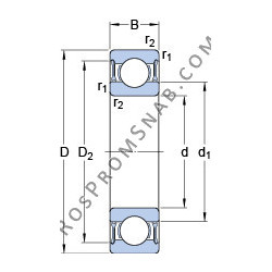 Купить Подшипник W 61807 R SKF от официального производителя