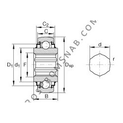 Купить Подшипник SK104-207-KRR-B-AH12 INA от официального производителя