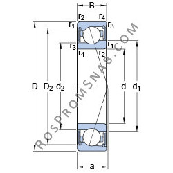 Купить Подшипник S71908 ACE/HCP4A SKF от официального производителя