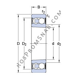 Купить Подшипник 2306 E-2RS1KTN9 SKF от официального производителя