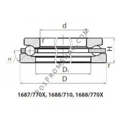 Купить Подшипник 1688/710 от официального производителя