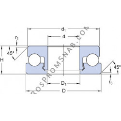 Купить Подшипник 51305 V/HR11T1 SKF от официального производителя