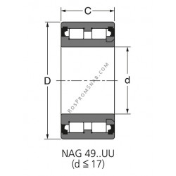 Купить Подшипник NAG 4900 UU Rolek от официального производителя