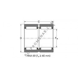 Купить Подшипник RNA 69/22 Rolek от официального производителя