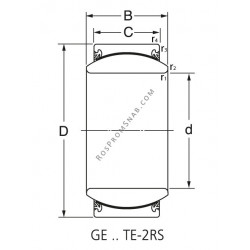 Купить Подшипник GE 90 TE 2RS Rolek от официального производителя