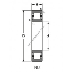 Купить Подшипник NU 238 Rolek от официального производителя