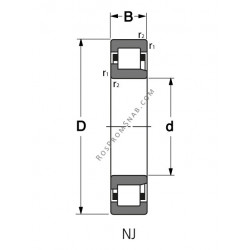 Купить Подшипник NJ 2210 Rolek от официального производителя