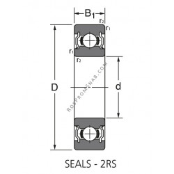 Купить Подшипник R2 2RS Rolek от официального производителя