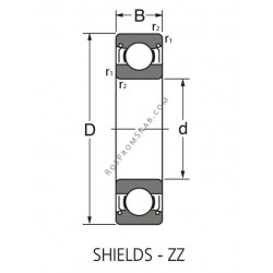 Купить Подшипник 6922 ZZ Rolek от официального производителя