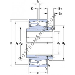 Купить Подшипник 23052-2CS5K/VT143 + OH 3052 HE SKF от официального производителя