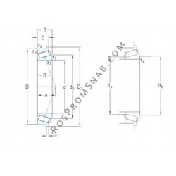 Купить Подшипник 32008XR/QVA621 SKF от официального производителя