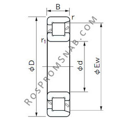 Купить Подшипник NF 1080 NACHI от официального производителя