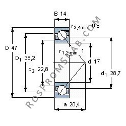 Купить Подшипник 7303 B.2RSR.TVH от официального производителя