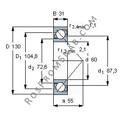 Купить Подшипник 7312 B.JP от официального производителя