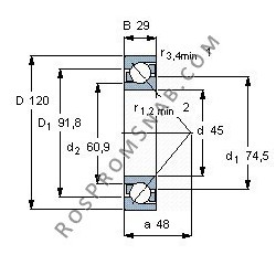 Купить Подшипник 7409 B.MP от официального производителя