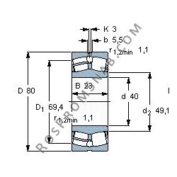 Купить Подшипник 22208 E1.K.C3 от официального производителя