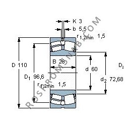 Купить Подшипник 22212 EAE4C3 от официального производителя