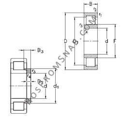 Купить Подшипник NU1068-MA6+HJ1068 NKE от официального производителя