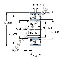 Купить Подшипник 22226 E (ISO) от официального производителя