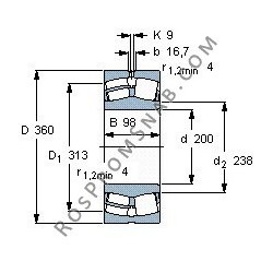 Купить Подшипник 22240 CAMKE4 от официального производителя