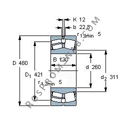 Купить Подшипник 22252 B.K.MB.C3 от официального производителя