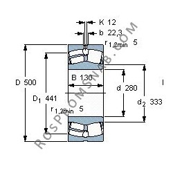 Купить Подшипник 22256 B.K.MB.C3 от официального производителя