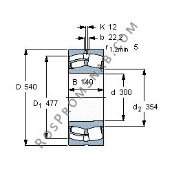 Купить Подшипник 22260 CC.C3W33 от официального производителя