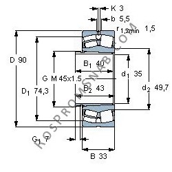 Купить Подшипник 22308 E1.T41A от официального производителя