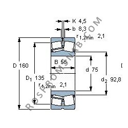 Купить Подшипник 22315 E (ISO) от официального производителя