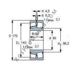 Купить Подшипник 22316 E1.K.T41A от официального производителя