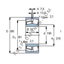 Купить Подшипник 23038 CAMKE4.C3 от официального производителя