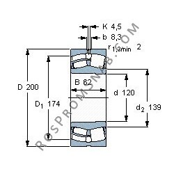 Купить Подшипник 23124 CAMKE4C3 от официального производителя