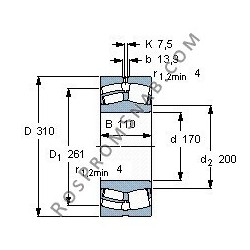 Подшипник 23234 E1A.K.M