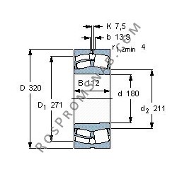 Купить Подшипник 23236 CAMKE4.C3 от официального производителя