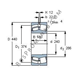 Подшипник 23248 E1.K.C3