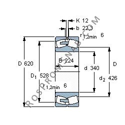 Подшипник 23268 B.K.MB