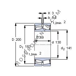 Подшипник 24026 E1.C3