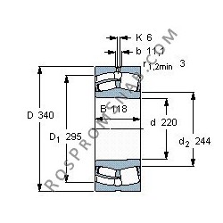 Подшипник 24044 E1.C3