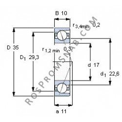 Купить подшипник B7003 E.T.P4S.UL от официального производителя