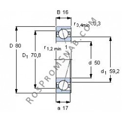 Купить Подшипник B7010 C.T.P4S.UL от официального производителя