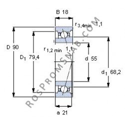 Купить подшипник B7011 E.T.P4S.UL от официального производителя