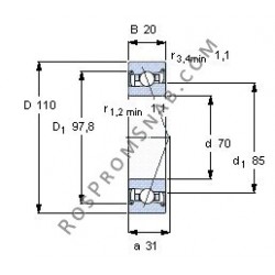 Купить Подшипник B7014 C.T.P4S.UL от официального производителя