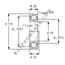 Купить подшипник B7015 C.T.P4S.UL от официального производителя