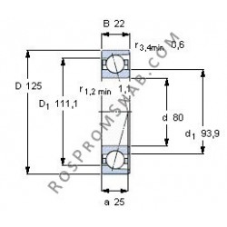 Купить подшипник B7016 C.T.P4S.UL от официального производителя