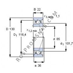 Купить Подшипник B7017 C.T.P4S.UL от официального производителя