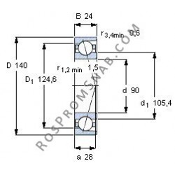 Купить подшипник B7018 C.T.P4S.UL от официального производителя