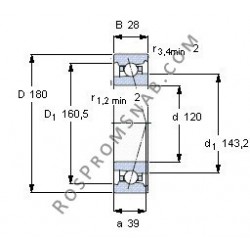 Купить подшипник B7024 C.T.P4S.UL от официального производителя