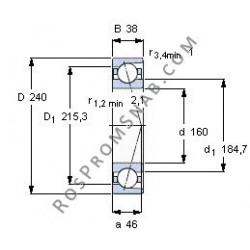 Купить подшипник B7032 E.T.P4S.UL от официального производителя